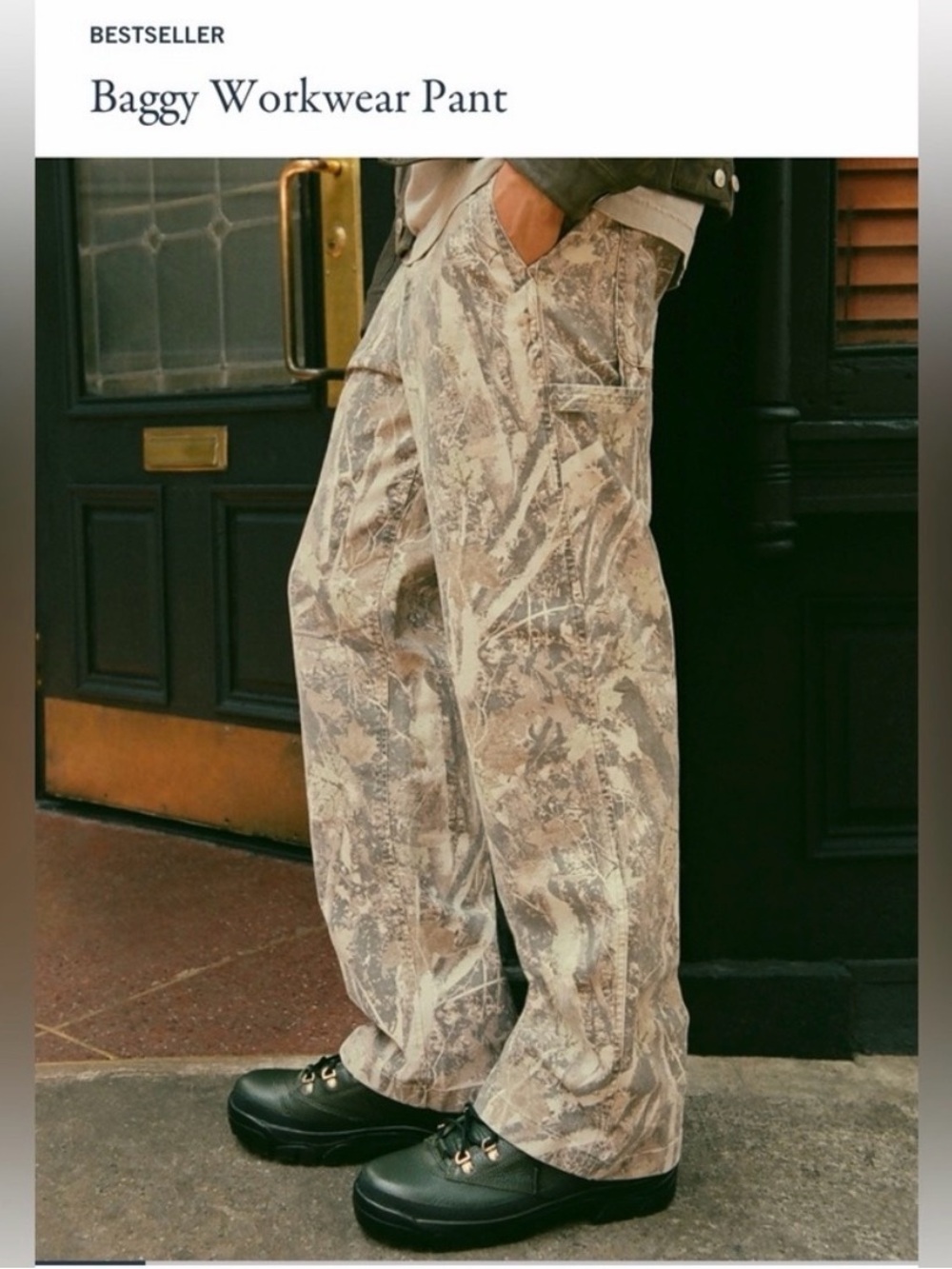 NEW Abercrombie & Fitch cargo Pants Men’s Baggy Style hammer 28x30